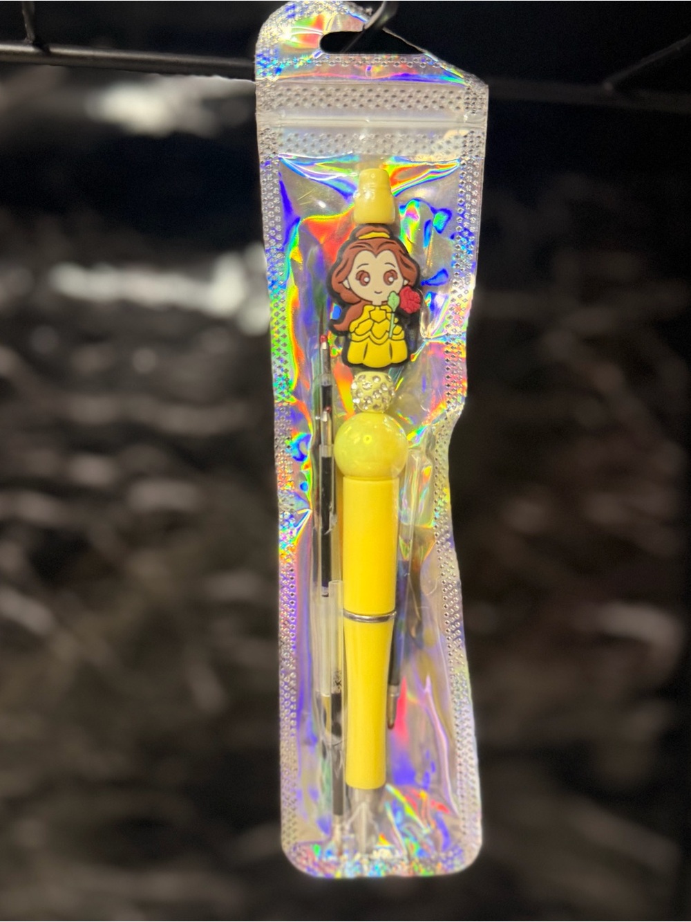 Belle from Beauty and the Beast Focal Bead Pen
Black and Blue Ink